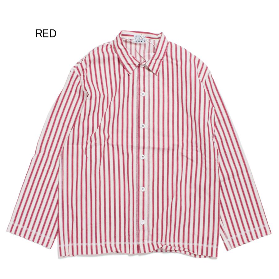 mutimer 短丈ストライプshirt mutimer 短丈ストライプshirt