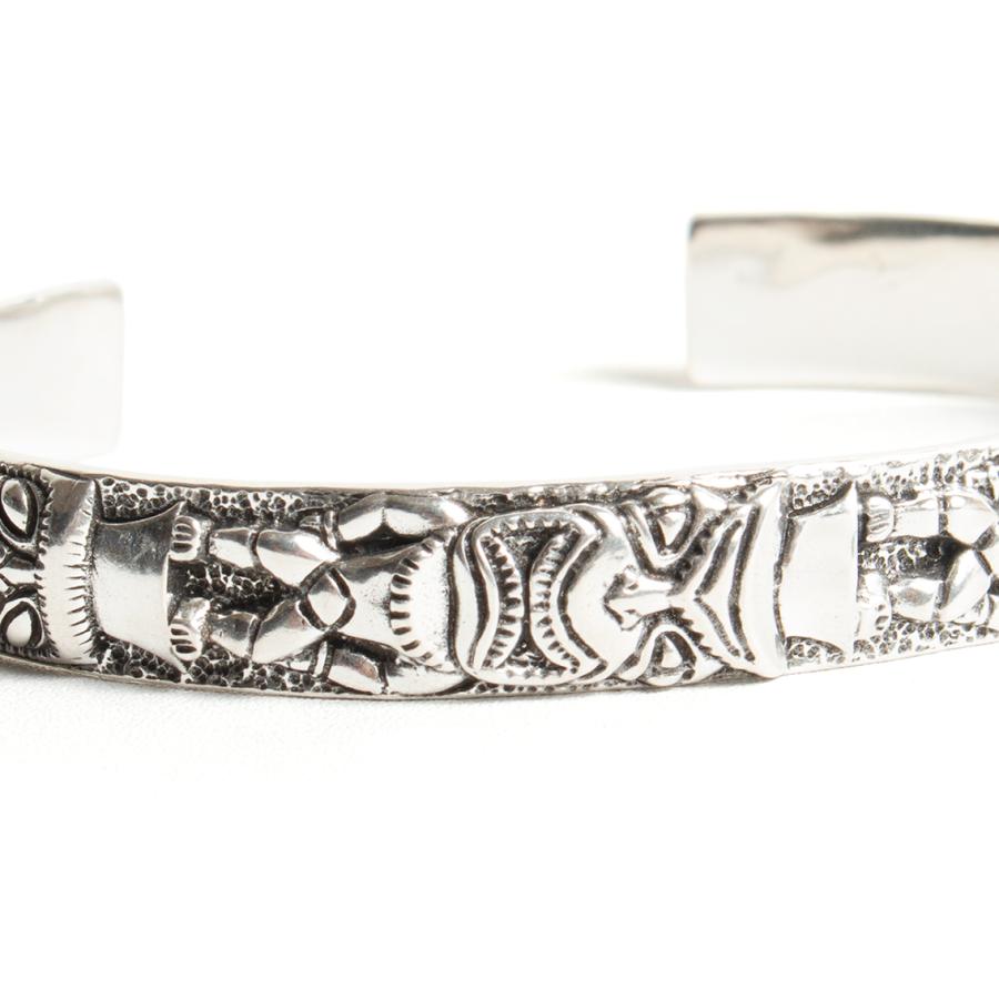 LHN Jewelry エルエイチエヌジュエリー バングル TIKI TOTEM POLE CUFF ティキ トーテムポール ハンドメイド アメリカ製｜hartleystore｜05