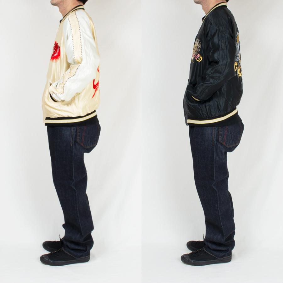 TAILOR TOYO テーラー東洋 スカジャン Early 1950s - Mid 1950s Souvenir Jacket RED TIGER × GOLD DRAGON｜hartleystore｜20