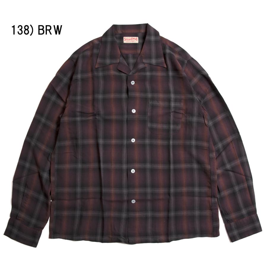SUGAR CANE シュガーケーン RAYON OMBRE CHECK OPEN SHIRT レーヨン