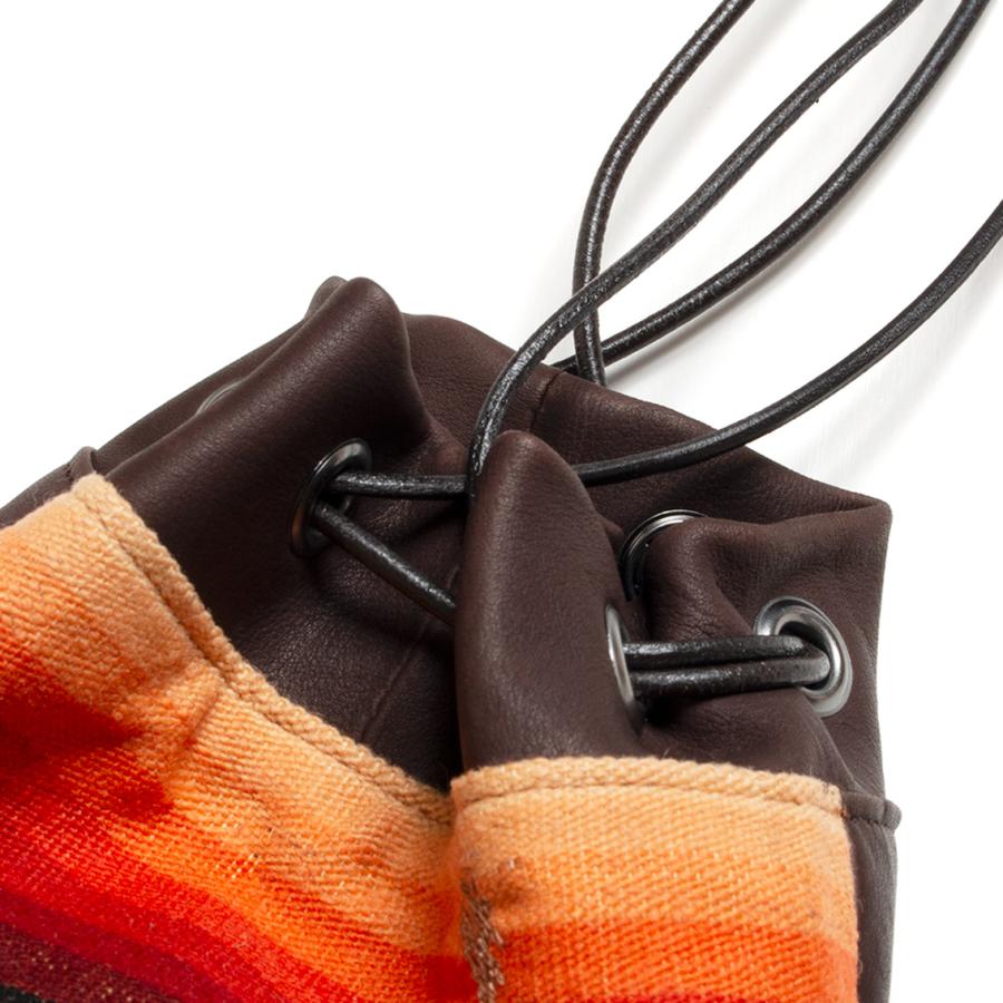 ituais レザー巾着バッグ ituais レザー巾着バッグ ITUAIS (イトゥアイス) 】 ヴィンテージラグ