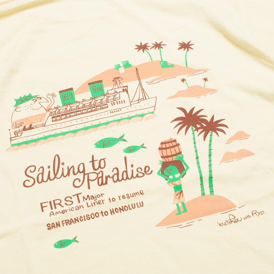 SUN SURF サンサーフ S/S T-SHIRT ”SAILING TO PARADISE” BY 柳原良平 with MOOKIE Tシャツ SS79386 アメリカ製｜hartleystore｜12