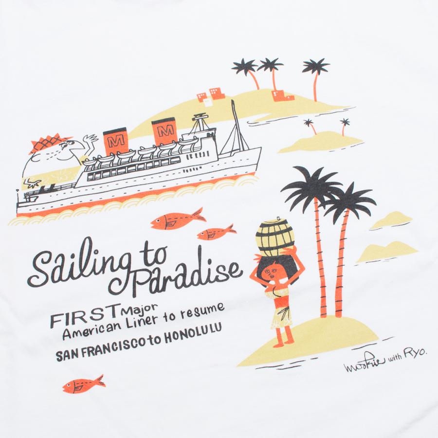 SUN SURF サンサーフ S/S T-SHIRT ”SAILING TO PARADISE” BY 柳原良平 with MOOKIE Tシャツ SS79386 アメリカ製｜hartleystore｜08