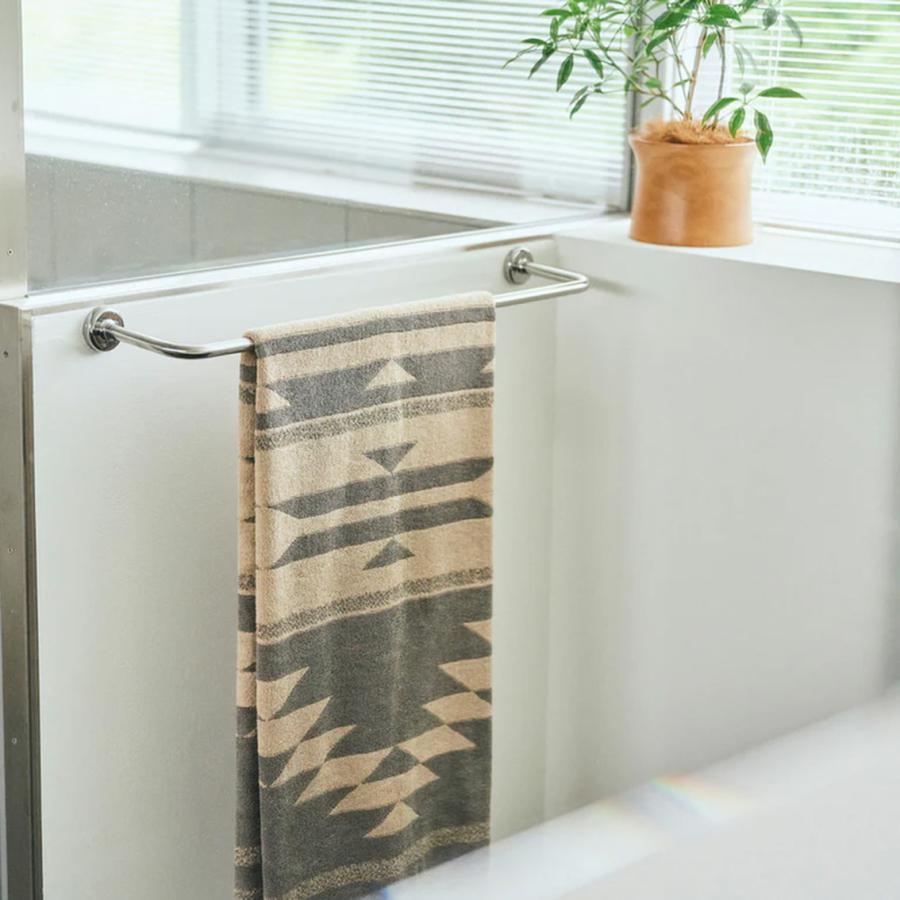 BasShu（バッシュ） COTTON PILE BLANKET NATIVE MOTIF コットンパイル 