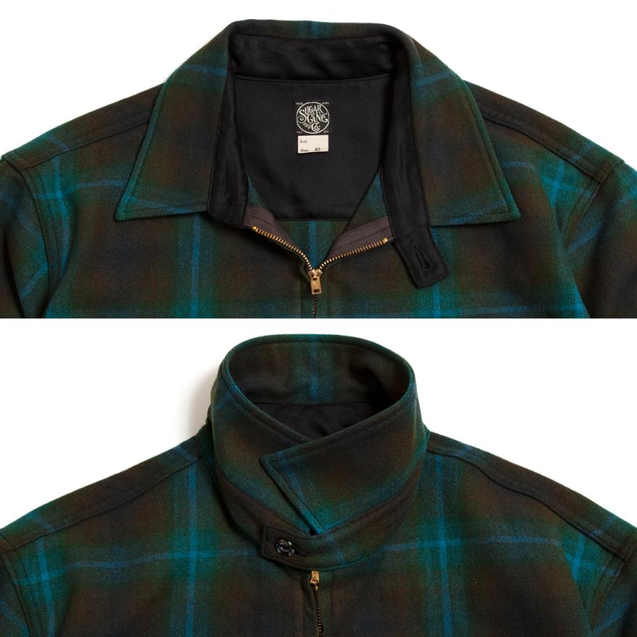 SUGAR CANE シュガーケーン FICTION ROMANCE 8oz. OMBRE CHECK ZIP