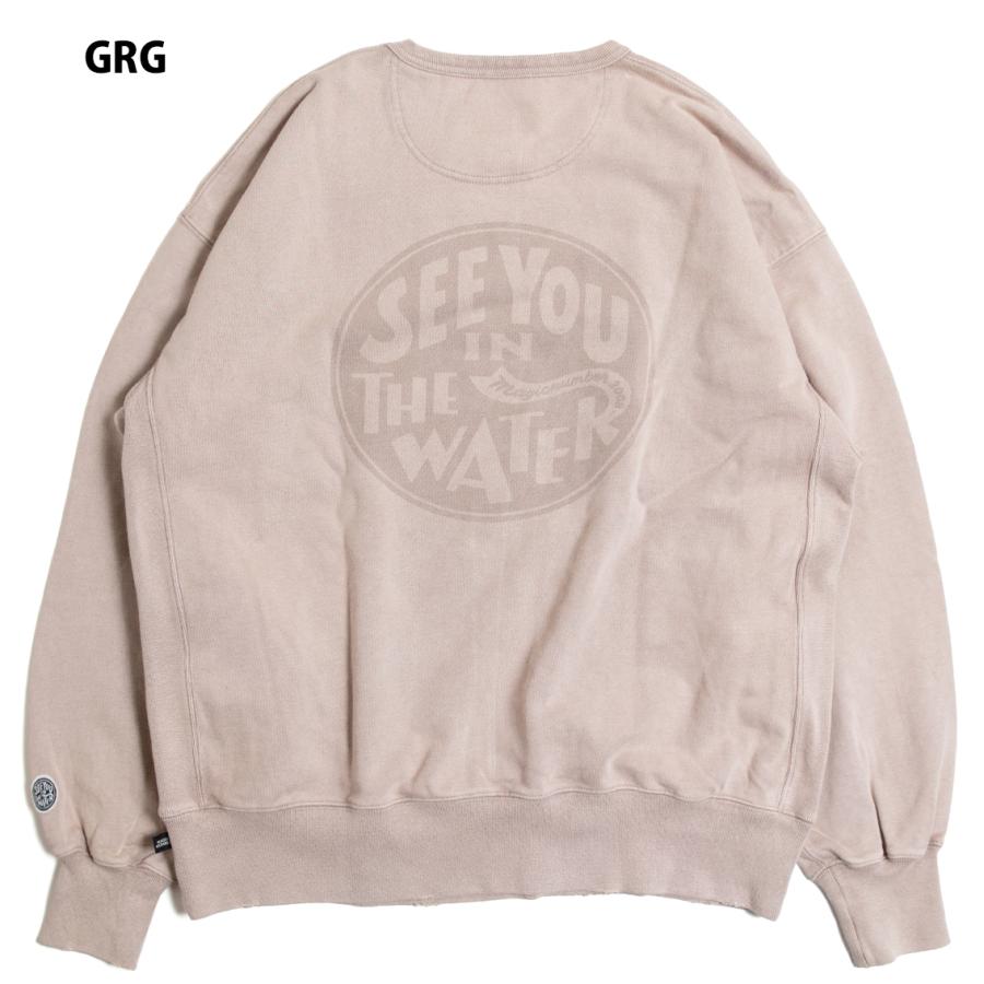 【セール30%OFF】 MAGIC NUMBER マジック ナンバー XV DAMEGE CREW SEWAT バックプリント ダメージ加工 クルーネック スウェット