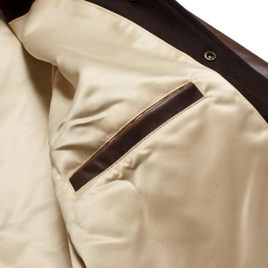 セール20%OFF】 DEHEN ディーエン Varsity Jacket スタジャン メルトン