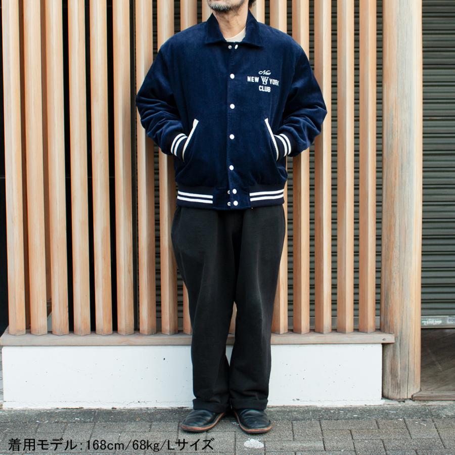 ブロック大学フットボールチームアワードジャケット　リアルレザー　ウール　L セール30%OFF】 WOODBLOCK ウッドブロック × NEW YORK CLUB CORDUROY
