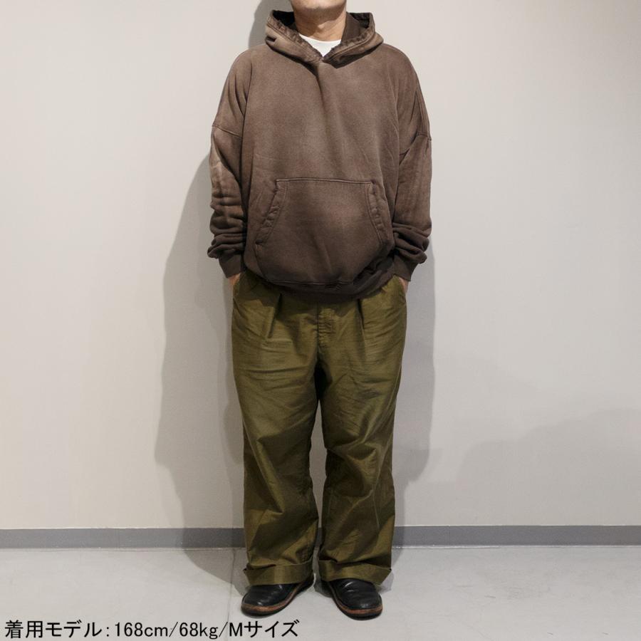 MOOJIMOOJI ムージムージ OVERSIZED CROP HOODIE AGED プルオーバー