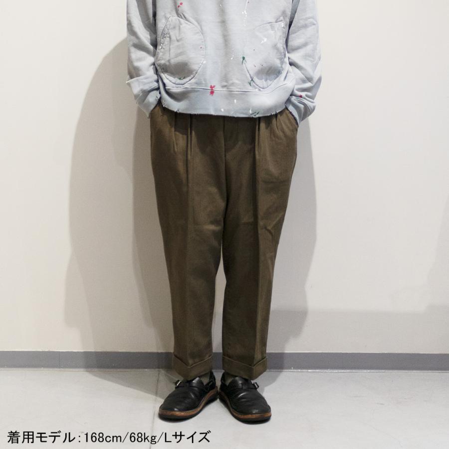 WOODBLOCK ウッドブロック 2TUCK HERRINGBONE TROUSER 2タック