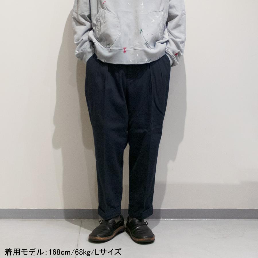 WOODBLOCK ウッドブロック 2TUCK HERRINGBONE TROUSER 2タック
