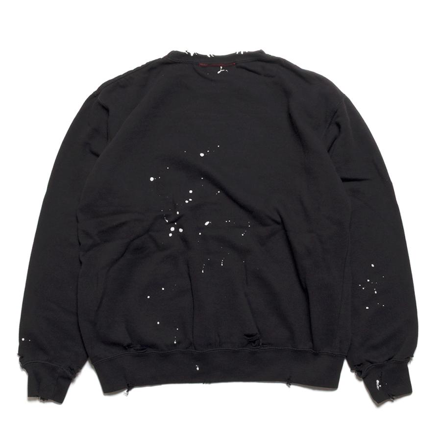 MOOJIMOOJI ムージムージ CLASSIC CREW SPLATTER クルーネック