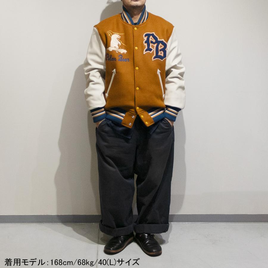 WHITESVILLE ホワイツビル 30oz. WOOL MELTON AWARD JACKET メルトン アワードジャケット POLAR BEAR WV15784の画像