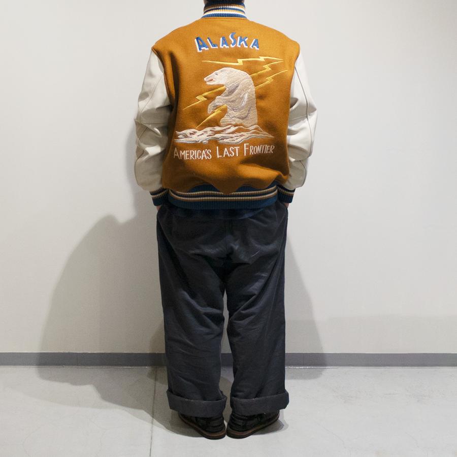 WHITESVILLE ホワイツビル 30oz. WOOL MELTON AWARD JACKET メルトン アワードジャケット POLAR BEAR WV15784の画像