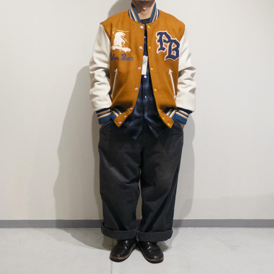 WHITESVILLE ホワイツビル 30oz. WOOL MELTON AWARD JACKET メルトン アワードジャケット POLAR BEAR WV15784の画像