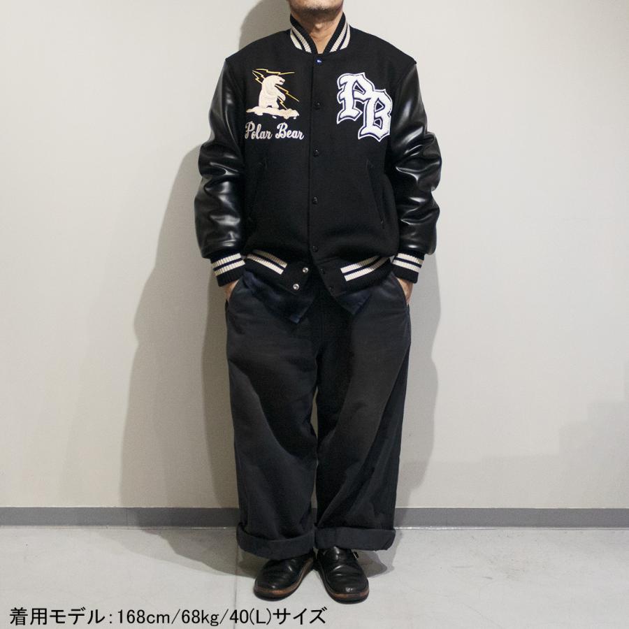 WHITESVILLE ホワイツビル 30oz. WOOL MELTON AWARD JACKET メルトン アワードジャケット POLAR BEAR WV15784の画像