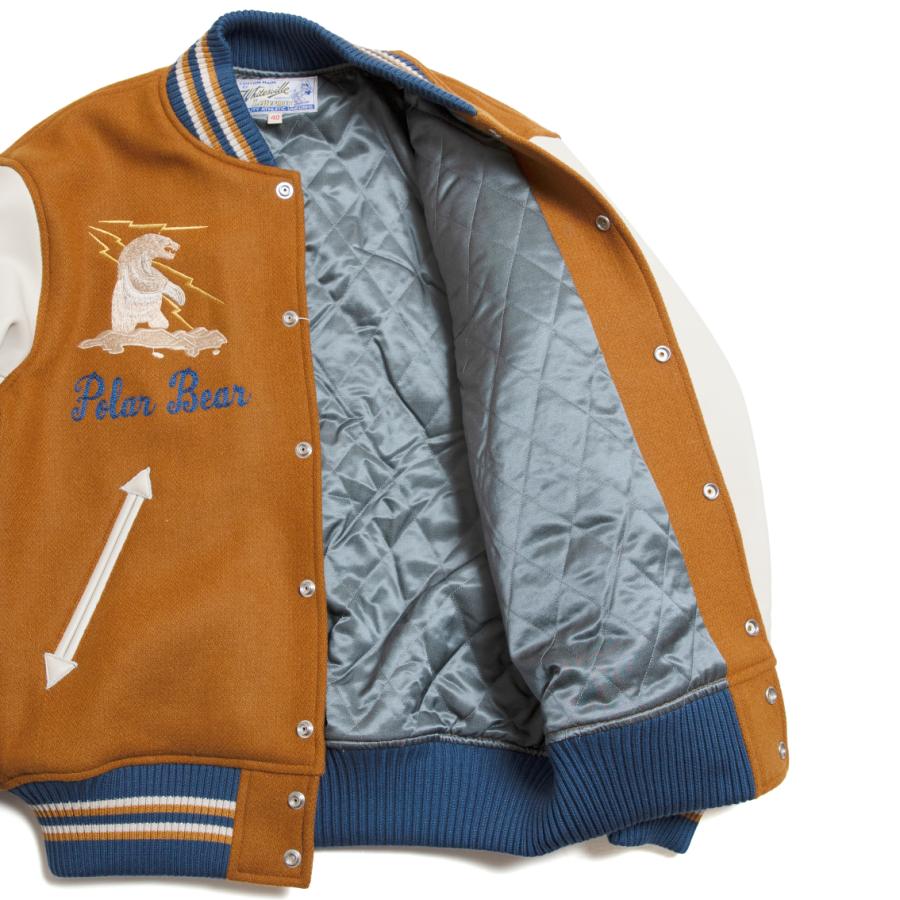 WHITESVILLE ホワイツビル 30oz. WOOL MELTON AWARD JACKET メルトン アワードジャケット POLAR BEAR WV15784の画像