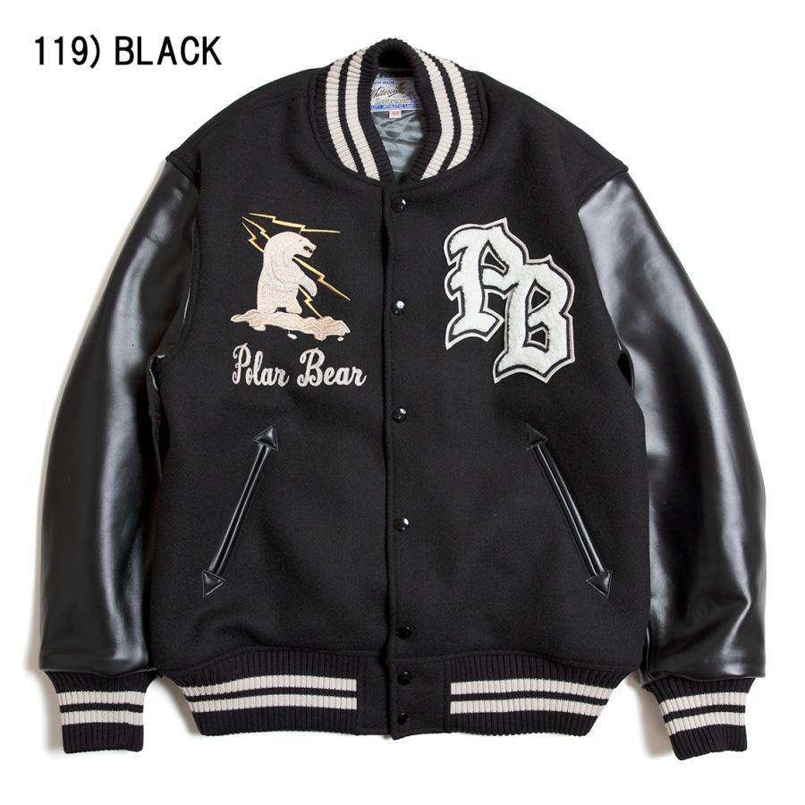 WHITESVILLE ホワイツビル 30oz. WOOL MELTON AWARD JACKET メルトン アワードジャケット POLAR BEAR WV15784の画像