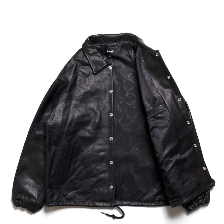 Schott ショット LEATHER COACH JACKET レザーコーチジャケット カウレザー 7825950054の画像