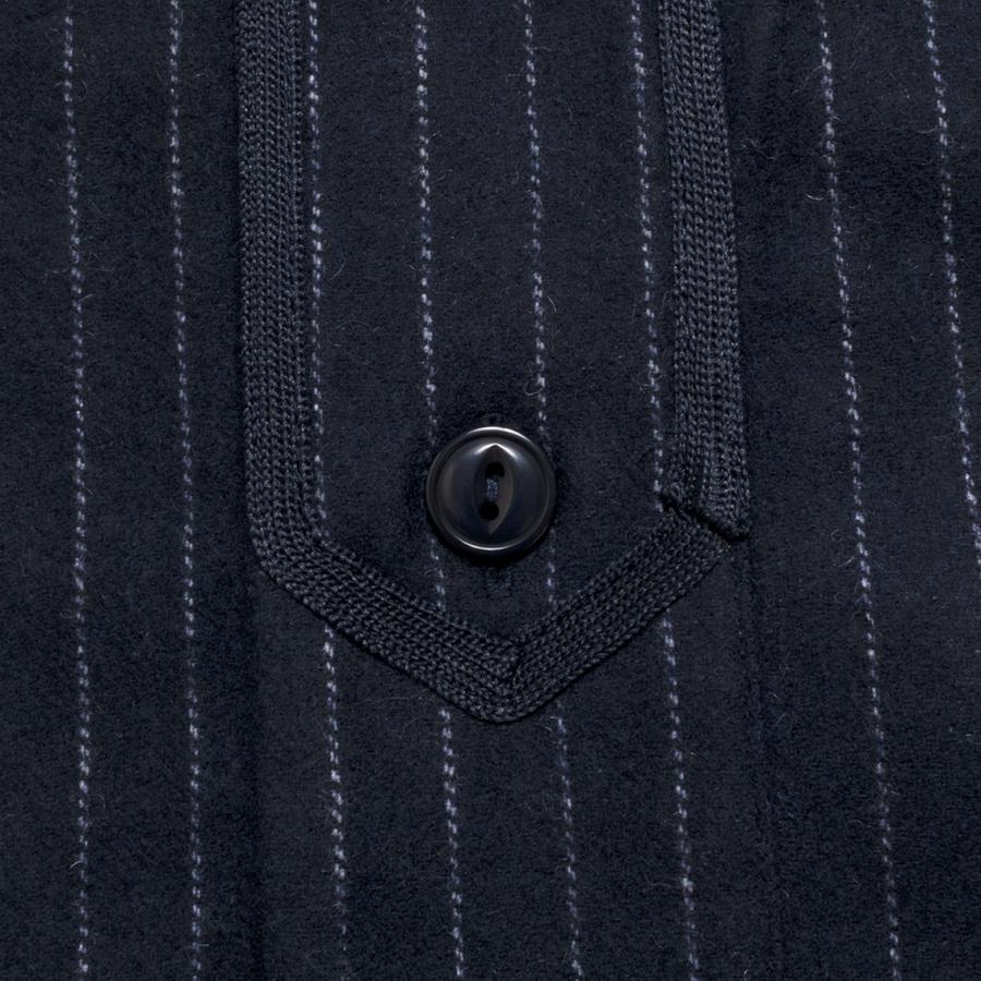 WOODBLOCK ウッドブロック WOOL STRIPE BASEBALL SHIRT ベースボール