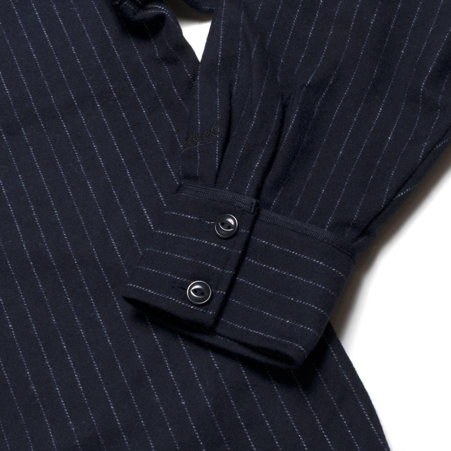 WOODBLOCK ウッドブロック WOOL STRIPE BASEBALL SHIRT ベースボール