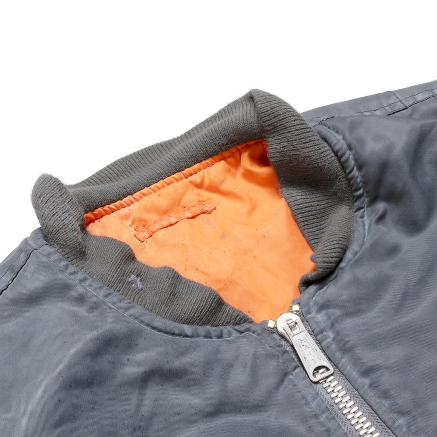 MA-1 フライトジャケット グレー オレンジ　リバーシブル VOO（ヴォー） MA-1 feat. LIF フライトジャケット リバーシブル VOO