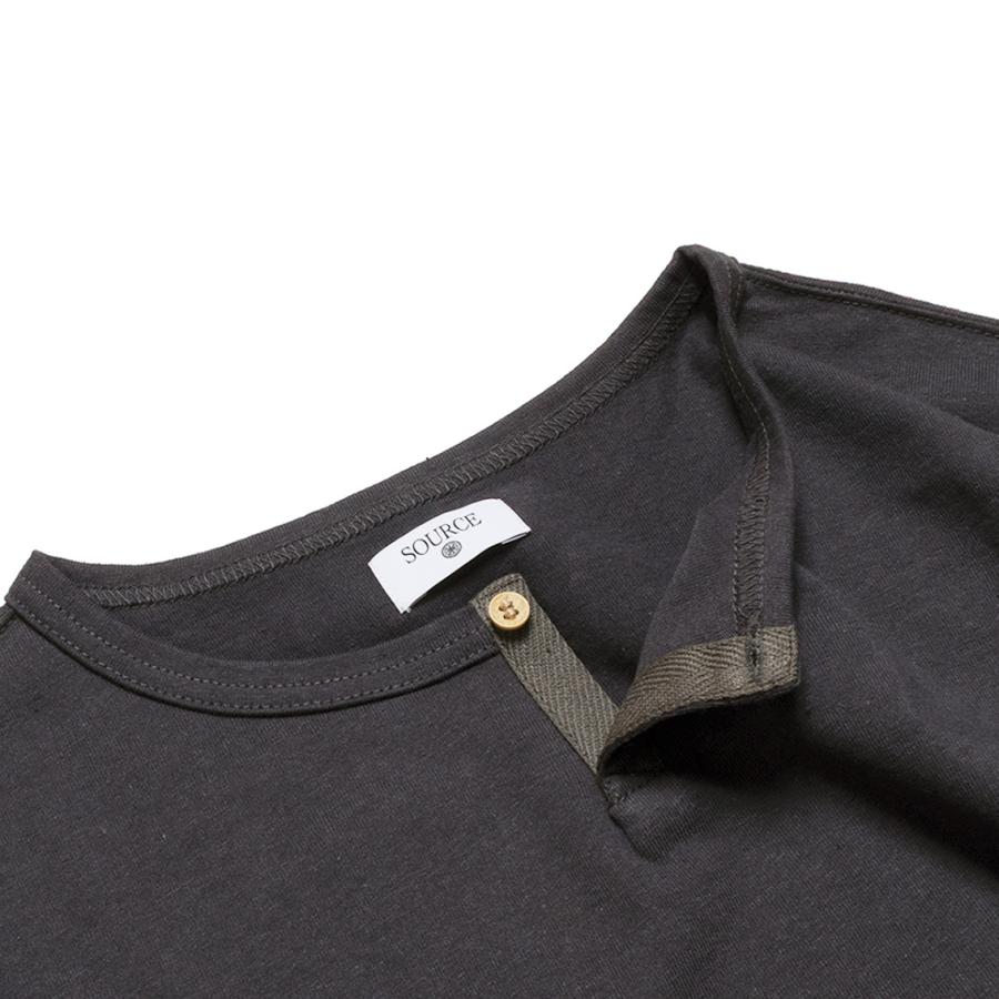 SOURCE ソース DARU HENRY NECK L/S T ヘンリーネックロングスリーブT