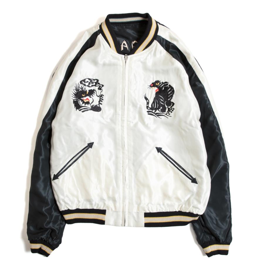 TAILOR TOYO テーラー東洋 Mid 1950s Style Acetate Souvenir Jacket スカジャン ROARING TIGER×BLACK DRAGONの画像
