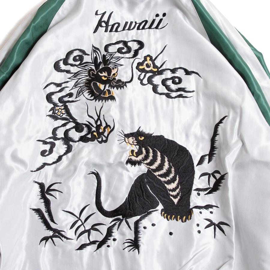 TAILOR TOYO テーラー東洋 Mid 1950s Style Acetate Souvenir Jacket スカジャン HAWAII MAP×DRAGON & TIGERの画像