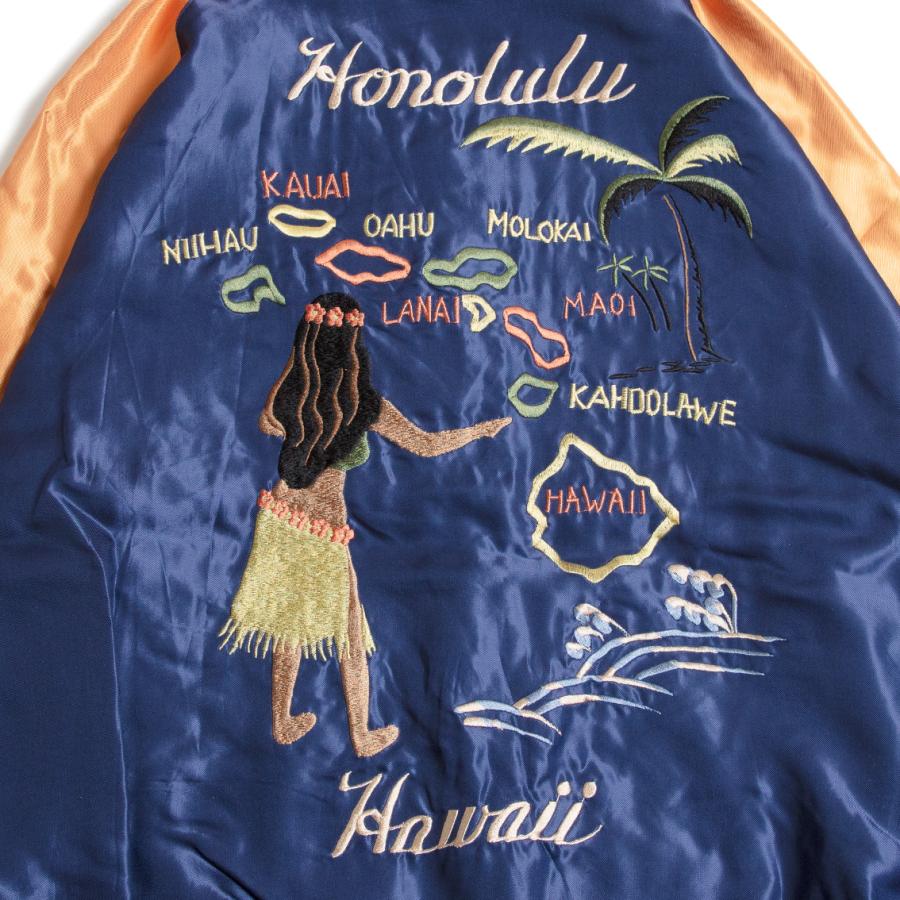 TAILOR TOYO テーラー東洋 Mid 1950s Style Acetate Souvenir Jacket スカジャン HAWAII MAP×DRAGON & TIGERの画像