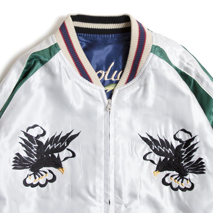 TAILOR TOYO テーラー東洋 Mid 1950s Style Acetate Souvenir Jacket スカジャン HAWAII MAP×DRAGON & TIGERの画像