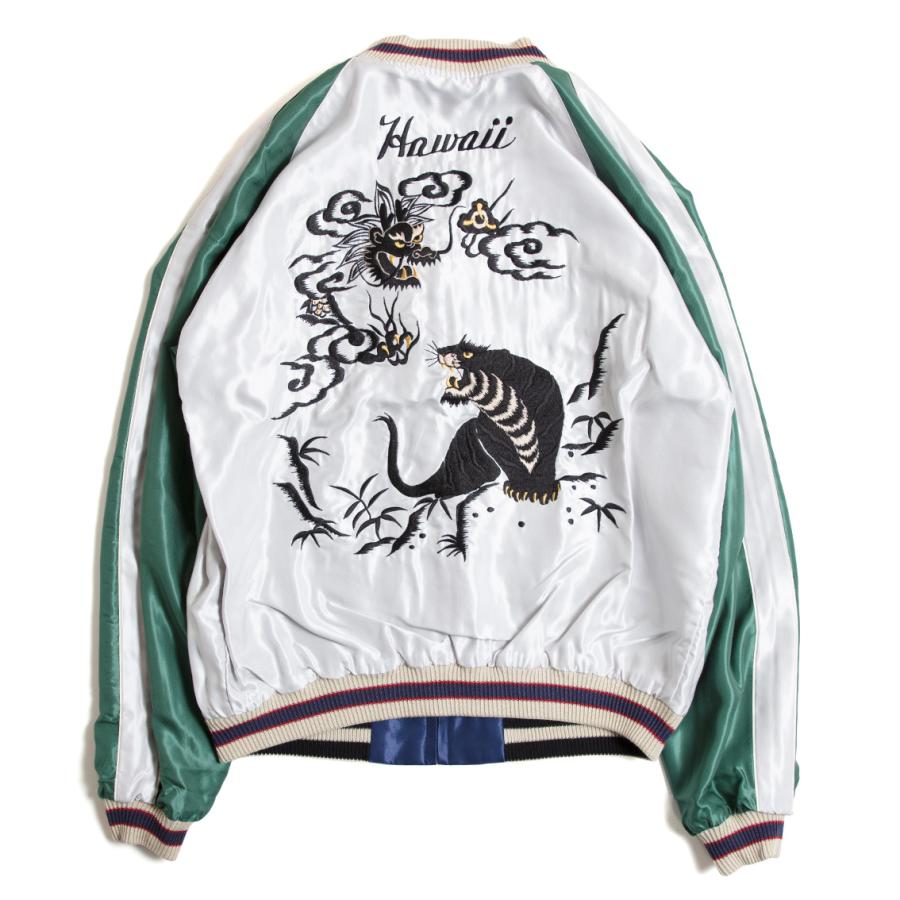 TAILOR TOYO テーラー東洋 Mid 1950s Style Acetate Souvenir Jacket スカジャン HAWAII MAP×DRAGON & TIGERの画像