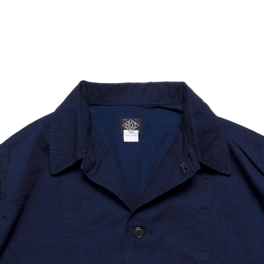 POST OVERALLS ポストオーバーオールズ WALKABOUT ユーティリティジャケット vintage twill indigo #12006-VTIの画像