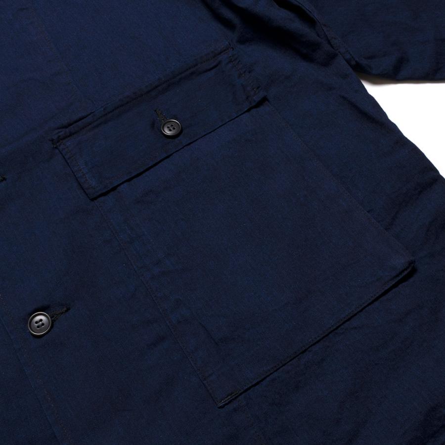POST OVERALLS ポストオーバーオールズ WALKABOUT ユーティリティジャケット vintage twill indigo #12006-VTIの画像