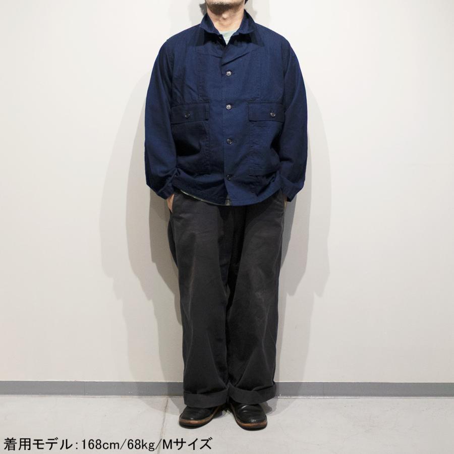 POST OVERALLS ポストオーバーオールズ WALKABOUT ユーティリティジャケット vintage twill indigo #12006-VTIの画像