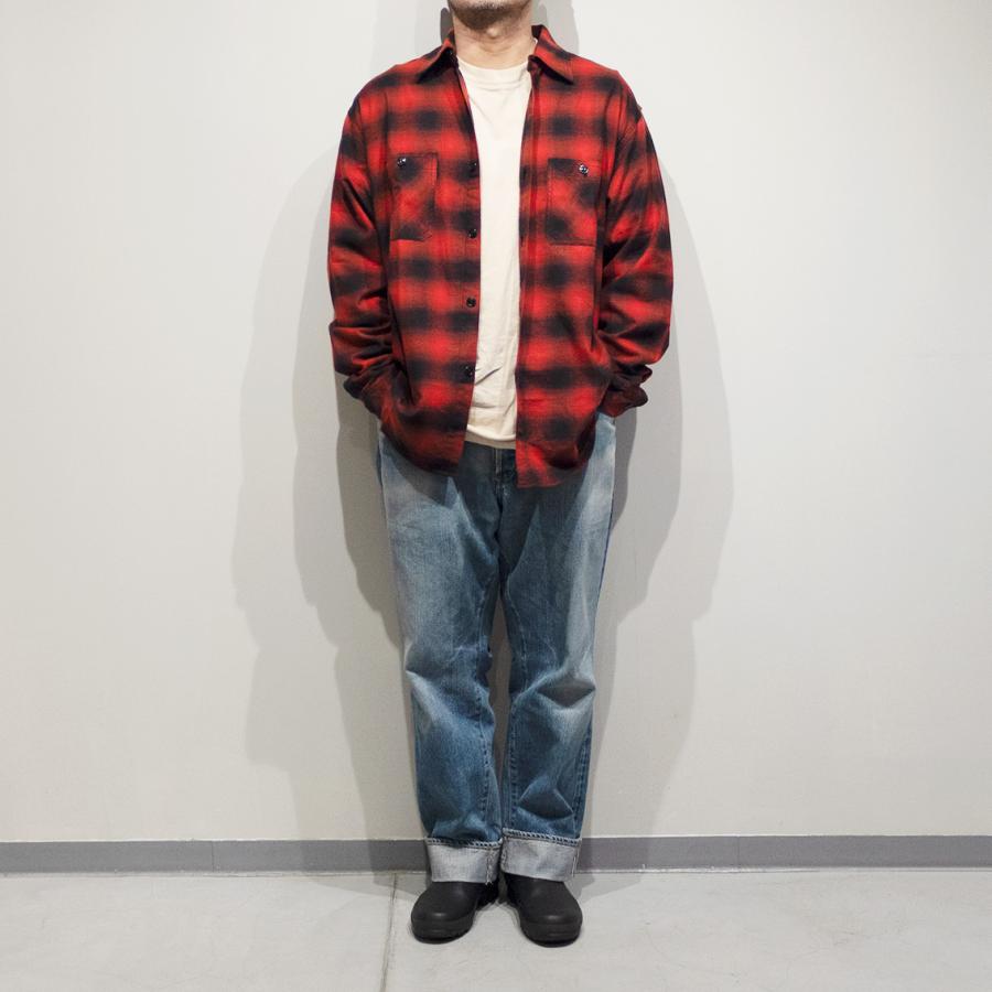 SUGAR CANE オンブレーチェック シャツ SUGAR CANE シュガーケーン COTTON OMBRE CHECK L/S WORK SHIRT