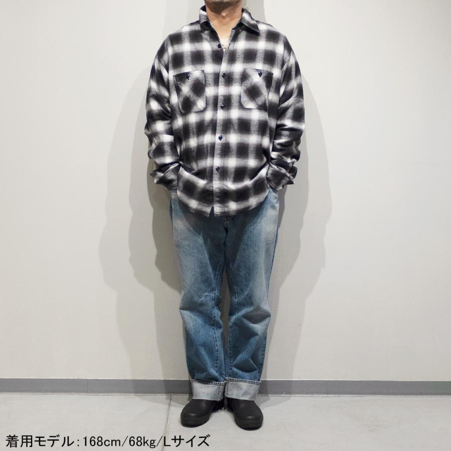 SUGAR CANE シュガーケーン COTTON OMBRE CHECK L/S WORK SHIRT
