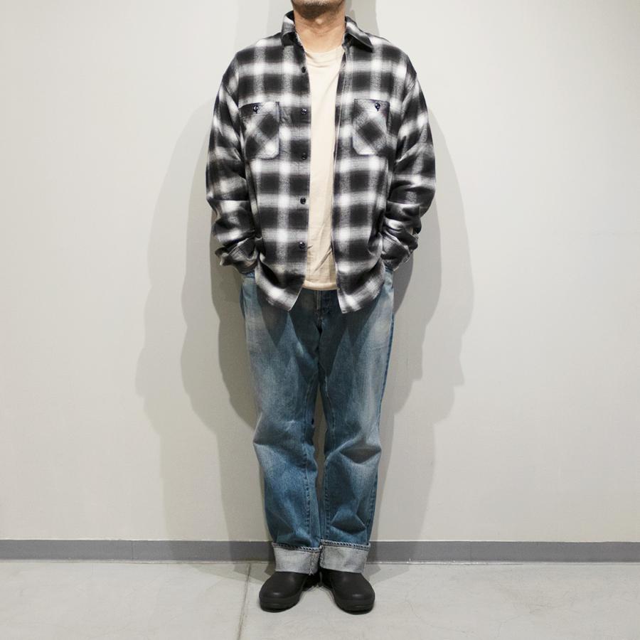 SUGAR CANE シュガーケーン COTTON OMBRE CHECK L/S WORK SHIRT