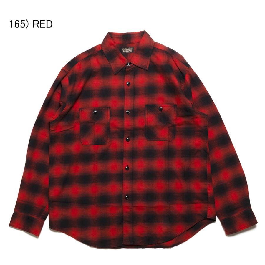 SUGAR CANE シュガーケーン COTTON OMBRE CHECK L/S WORK SHIRT