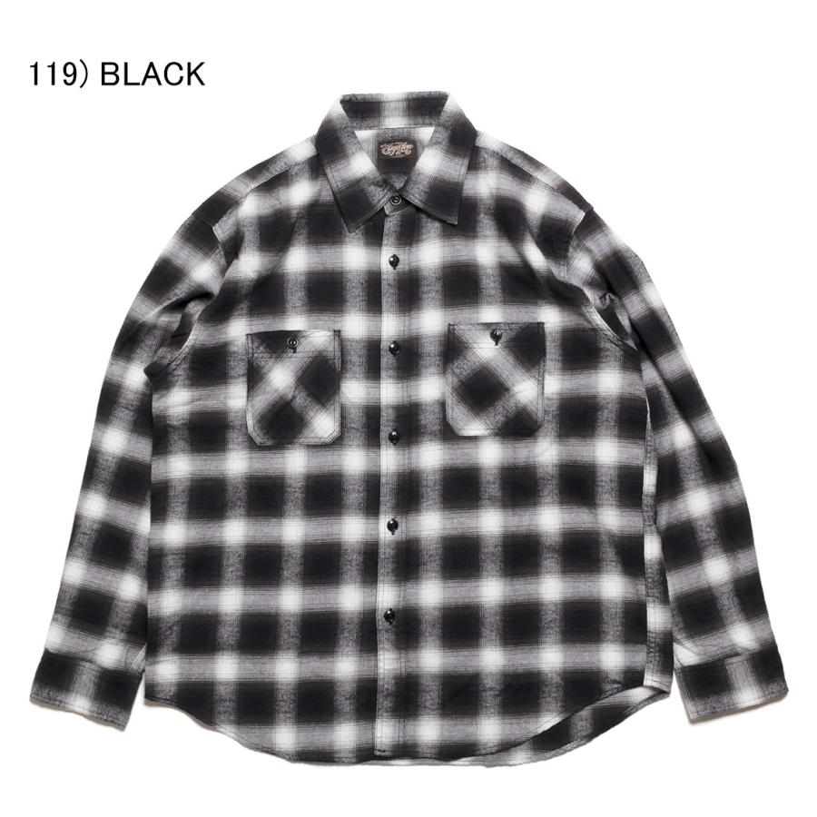 SUGAR CANE オンブレーチェック シャツ SUGAR CANE シュガーケーン COTTON OMBRE CHECK L/S WORK SHIRT