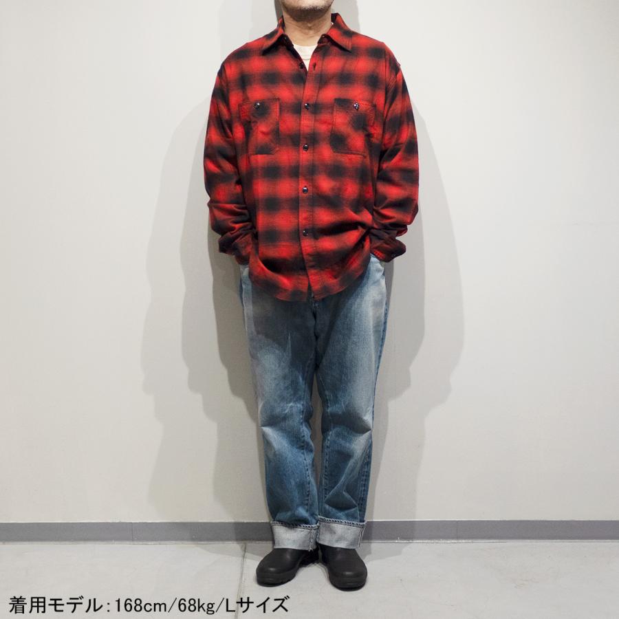 SUGAR CANE シュガーケーン COTTON OMBRE CHECK L/S WORK SHIRT