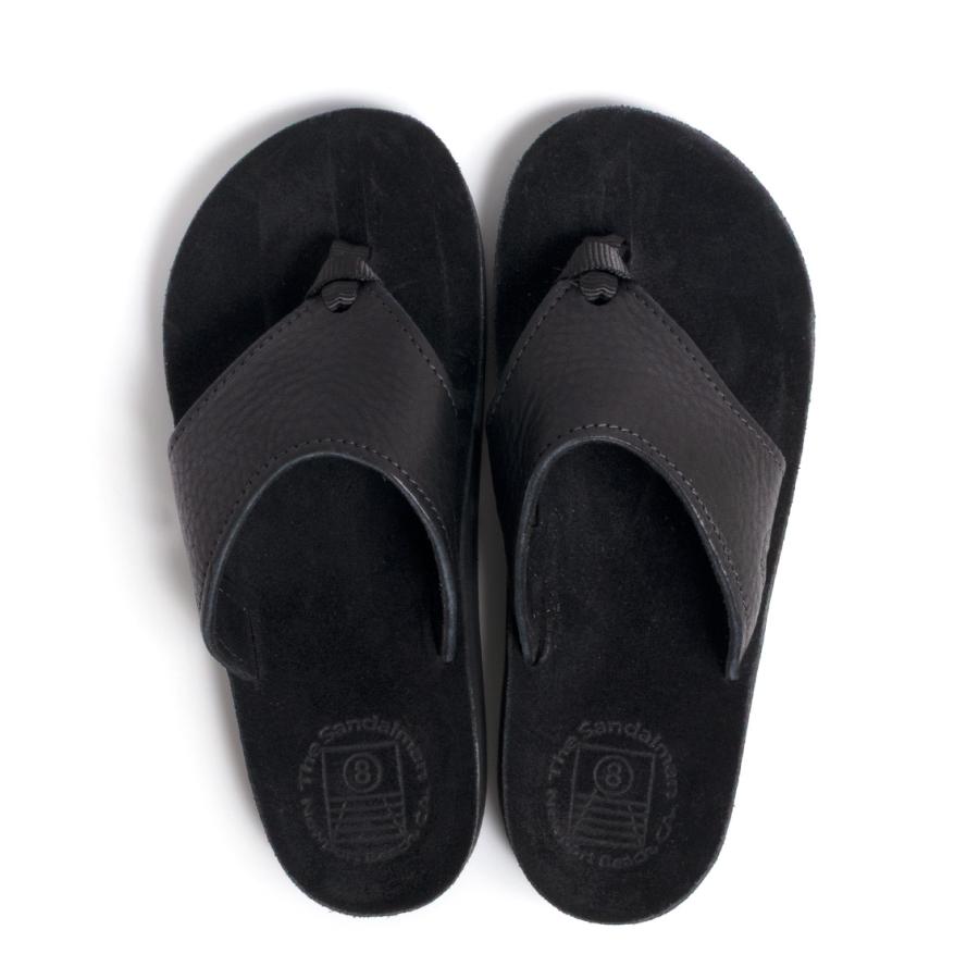 THE SANDALMAN サンダルマン 501 BEACH WIDE BULLHIDE/SUEDE ビーチワイド レザーサンダルの画像
