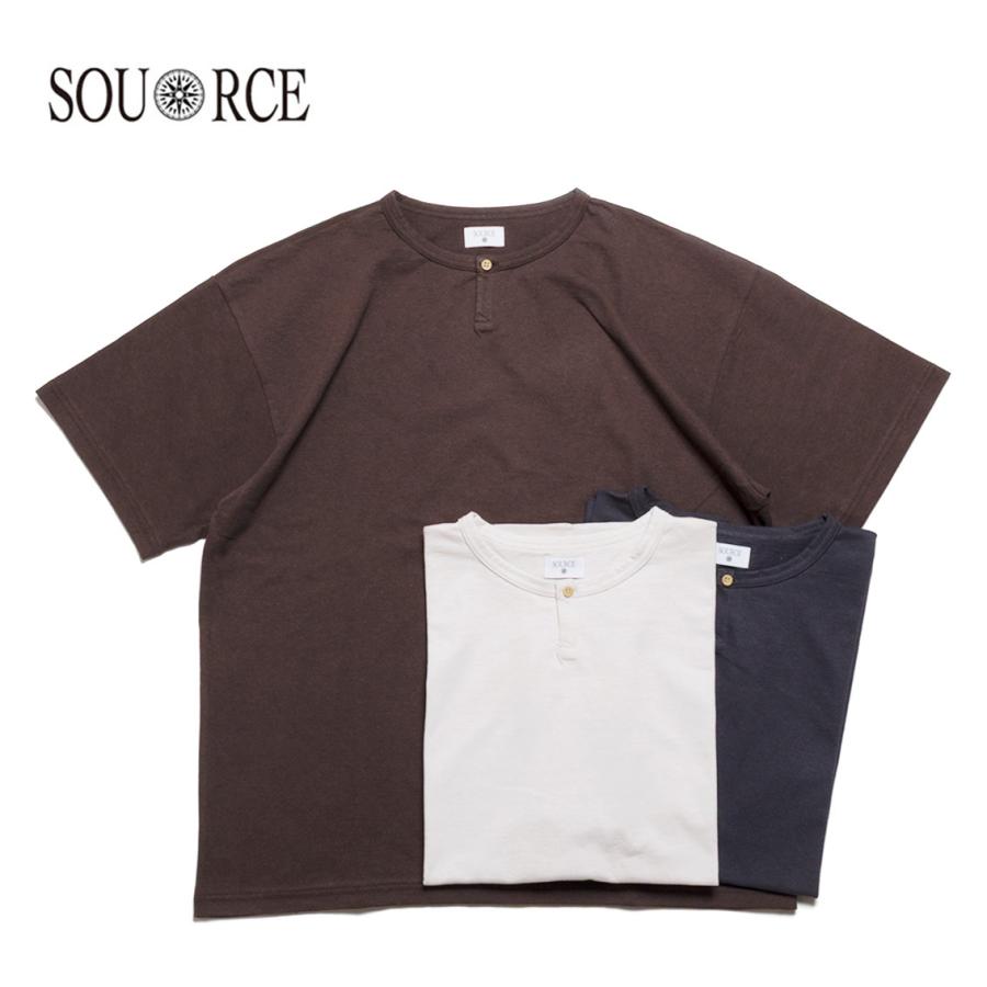 SOURCE ソース DARU HENRY NECK S/S T ヘンリーネックショートスリーブ