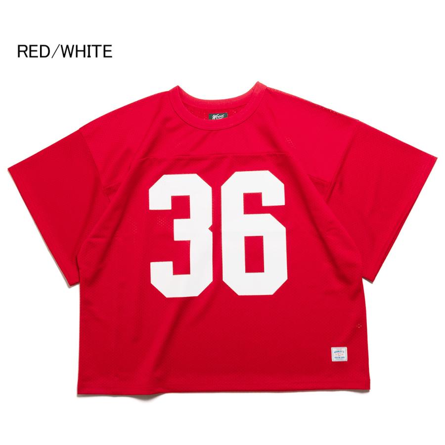 WOODBLOCK ウッドブロック 36 SS CREW NECK MESH FOOTBALL SHIRT