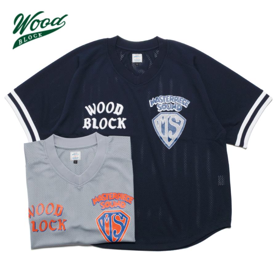 WOODBLOCK ウッドブロック × MASTERPIECE SOUND V-NECK GAME SHIRT