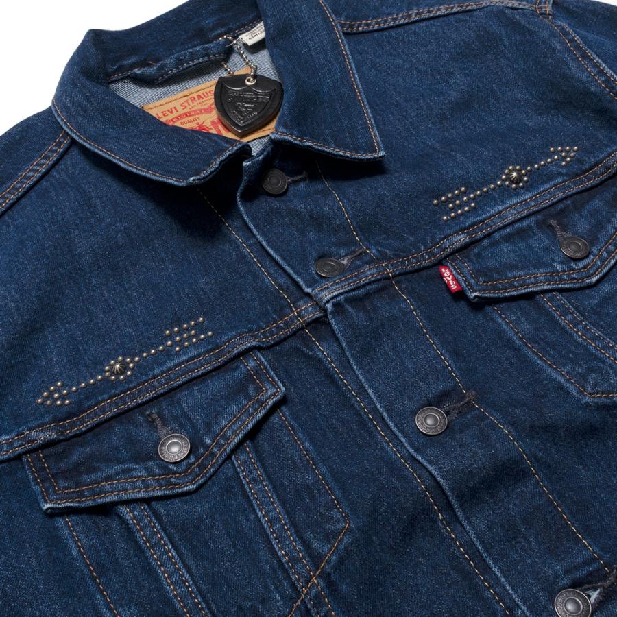 【希少】Levi’s × HTC デニムジャケット ターコイズコンチョ HTC エイチティーシー × levi's リーバイス TRUCKER JACKET Born&Arrow