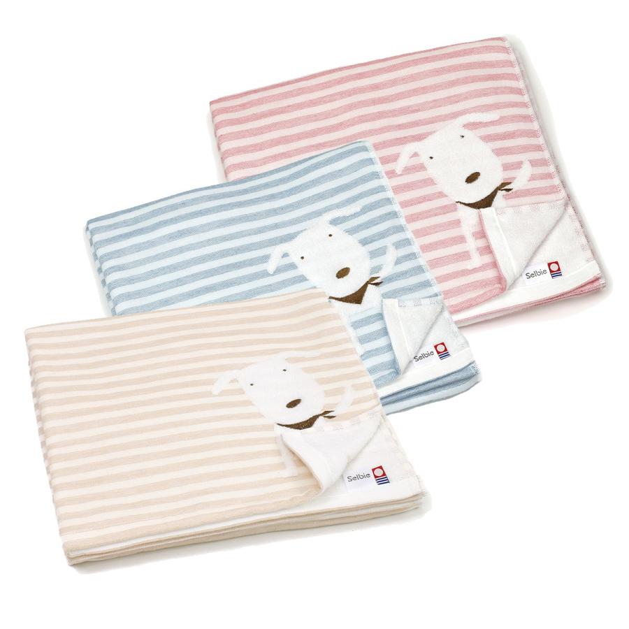 今治タオル（imabari towel） バスタオル PONちゃん ガーゼ ボーダー