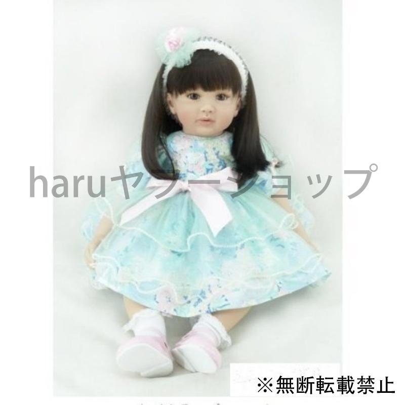 最安値 リボーンドール 女の子 黒髪 セミロング お嬢様 ドレス 幼児 プリンセスドール プレゼント 誕生日 綿 シリコン 24インチ 最安値に挑戦 Www Kmhsystems Com