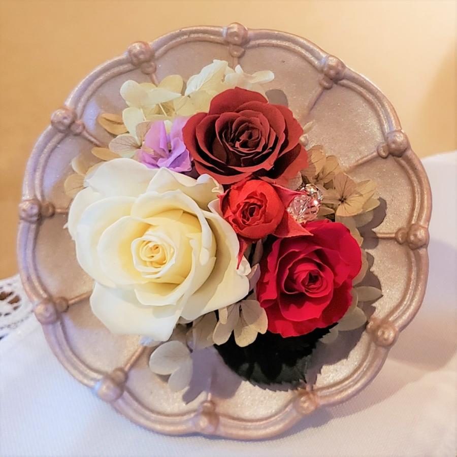 母の日  ギフト 花  プリザーブドフラワー 薔薇 ローズ アレンジ クリアケース入り プレゼント