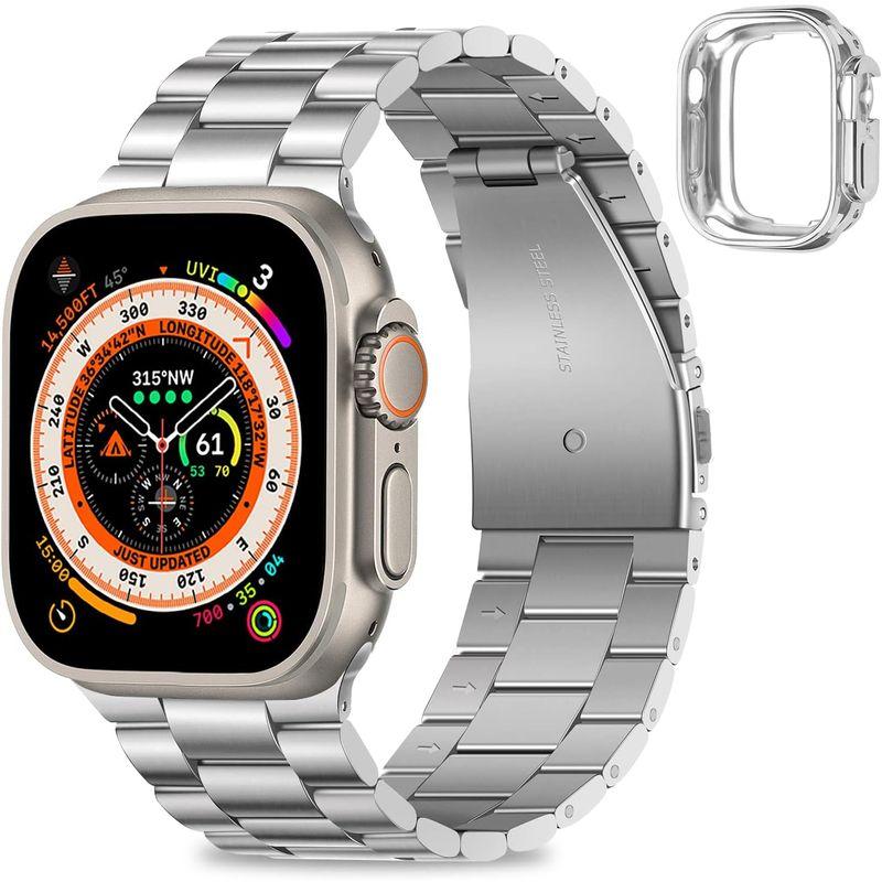 HITZEE 2023新型 Band コンパチブル Apple Watch バンド 49mm Ultra アップルウォッチバンド 保護ケース｜haru-online｜02